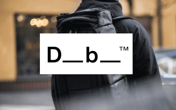 Ryggsäck och DB logotype