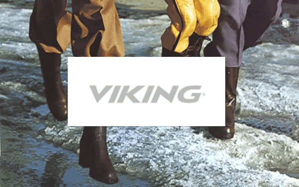 Bild på ben och Vikings logotyp