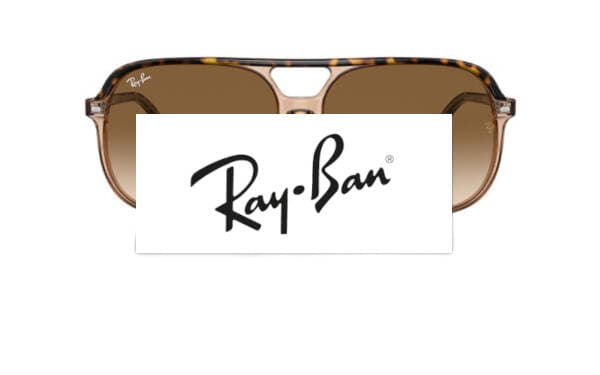 Solglasögon och Ray-Ban logotyp