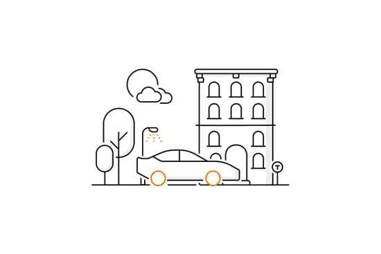 Illustration sportbil