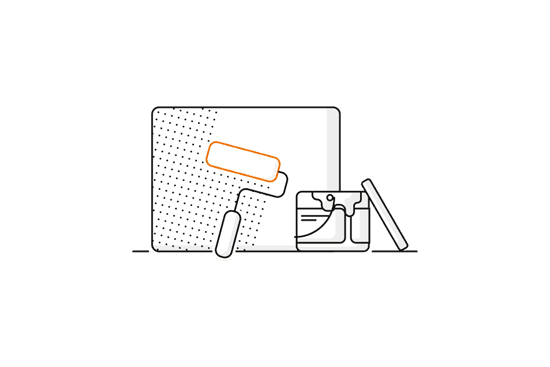 Illustration på renovering av bostad