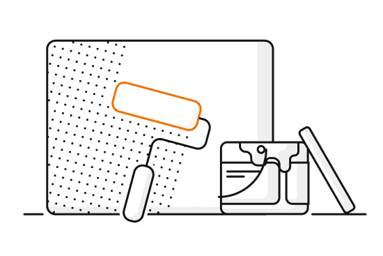 Illustration på renovering av bostad