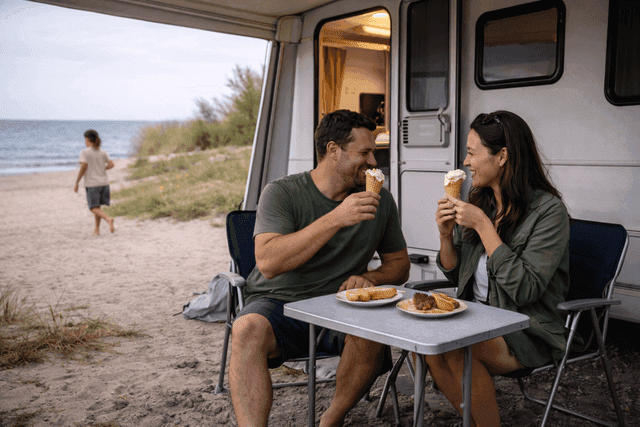 Man tittar på dator där bilannonser syns