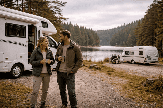 Bilköpare skakar hand med säljare