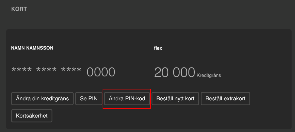 Ändra PIN-kod